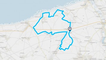 Autour de Le Bourg-Dun #2877 - Randonnée équestre Autour de Le Bourg-Dun #2877 - Randonnée équestre