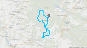 Autour de Poigny-la-Forêt #2908 - Randonnée équestre Autour de Poigny-la-Forêt #2908 - Randonnée équestre